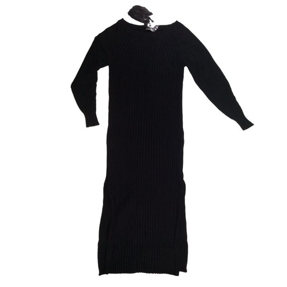 Long Sleeve Knit Bodycon Sweater Dress L *NWT* - Picture 2 of 9